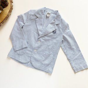 • Vintage Kitestrings Seersucker Sport Coat • Size 5